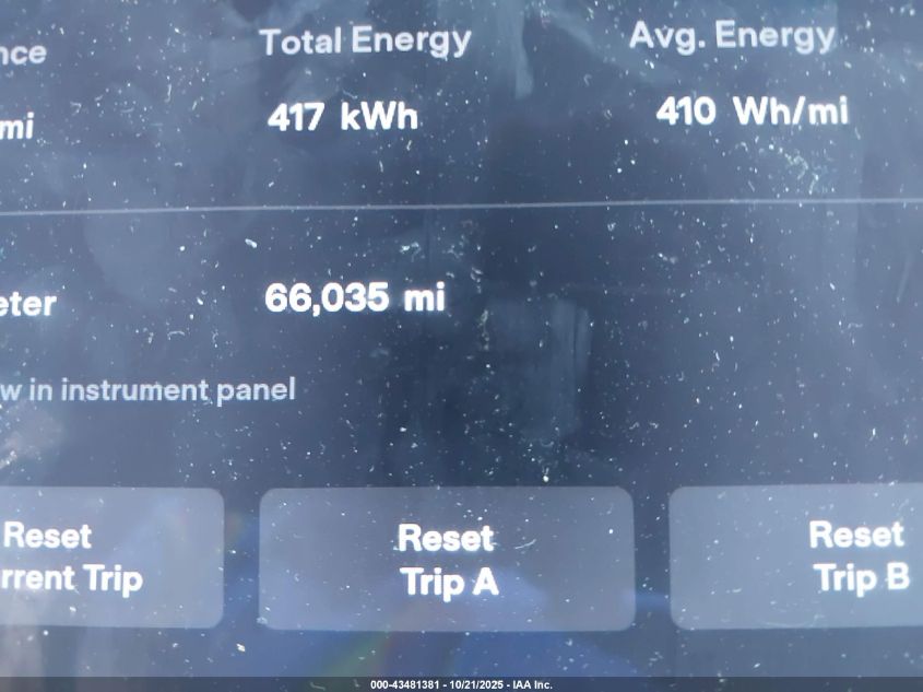 2017 Tesla Model S 100D/60D/75D/90D/P100D VIN: 5YJSA1E25HF213092 Lot: 43481381