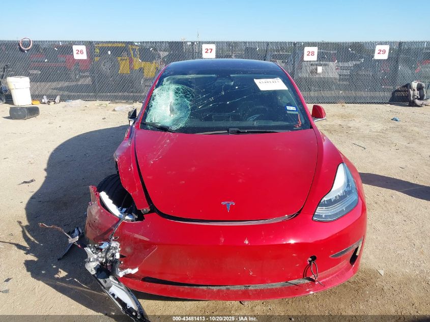 2018 Tesla Model 3 Long Range/Performance VIN: 5YJ3E1EBXJF106229 Lot: 43481413