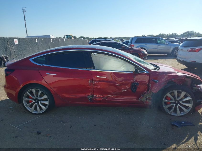 2018 Tesla Model 3 Long Range/Performance VIN: 5YJ3E1EBXJF106229 Lot: 43481413