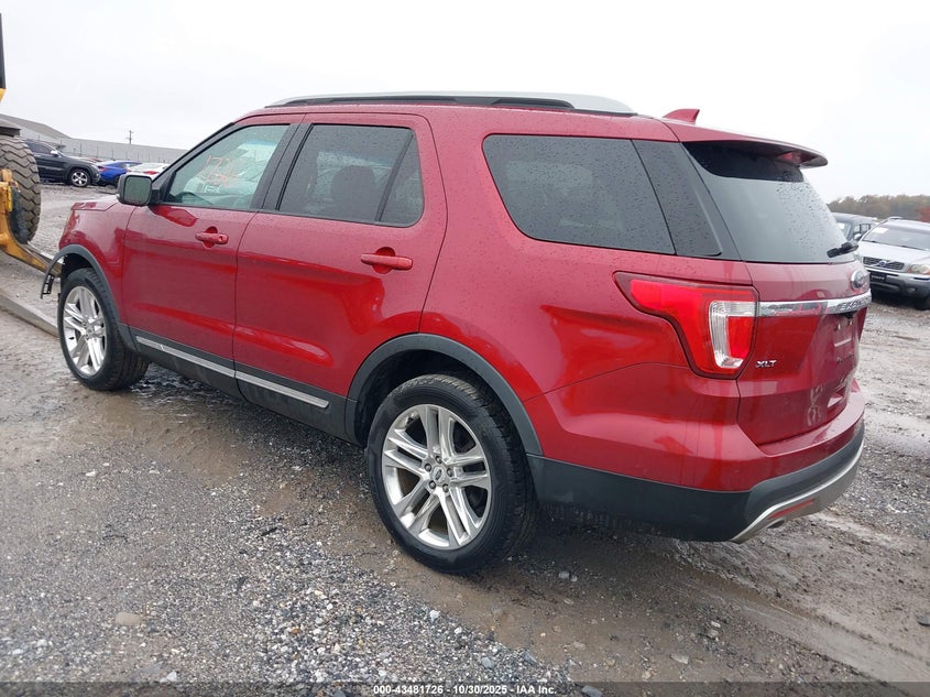 Vin: 1fm5k8d84hga65558, lot: 43976669, ford explorer xlt 20173