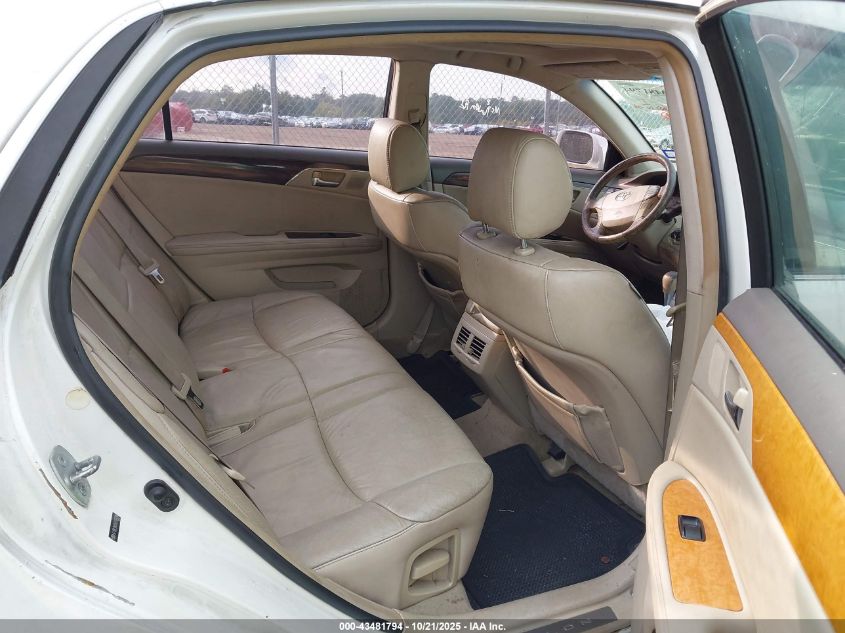 2008 Toyota Avalon Xls VIN: 4T1BK36B88U266296 Lot: 43481794