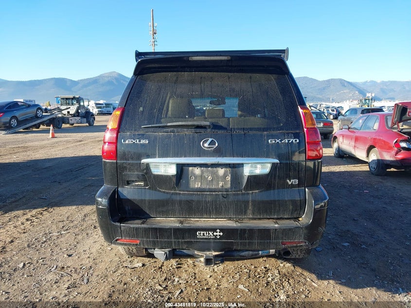 2004 Lexus Gx 470 VIN: JTJBT20X840055646 Lot: 43481819