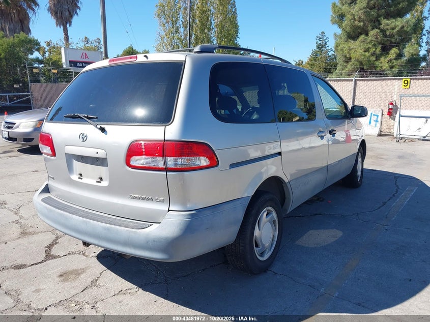 4T3ZF13C71U352362 2001 TOYOTA SIENNA photo no. 4