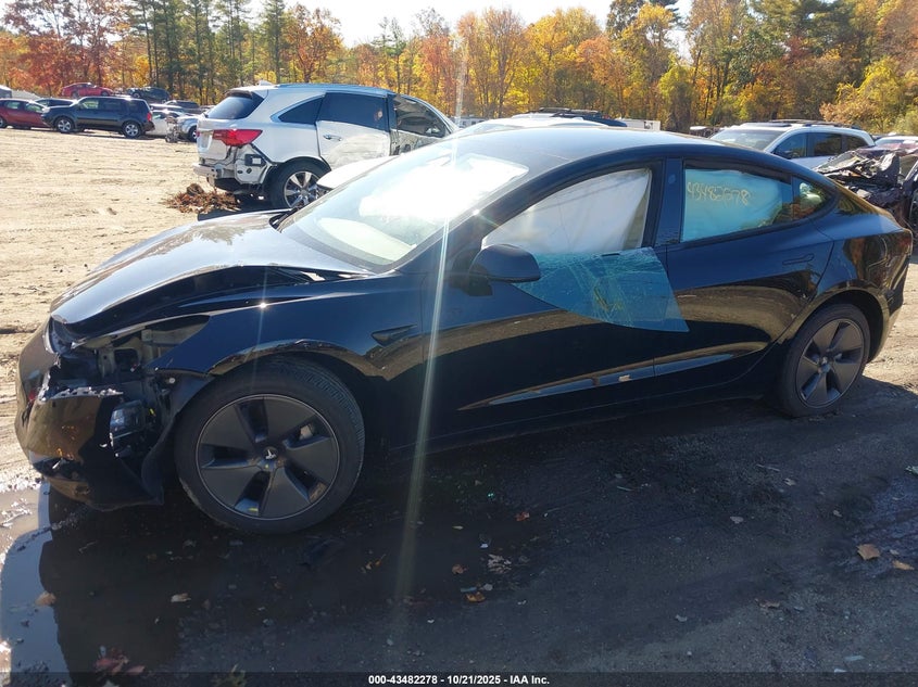 2022 Tesla Model 3 Long Range Dual Motor All-Wheel Drive VIN: 5YJ3E1EB6NF340955 Lot: 43482278