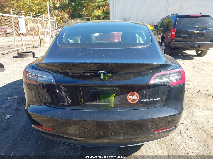2022 Tesla Model 3 Long Range Dual Motor All-Wheel Drive VIN: 5YJ3E1EB6NF340955 Lot: 43482278