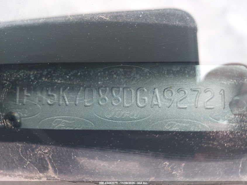 2013 Ford Explorer Xlt VIN: 1FM5K7D88DGA92721 Lot: 43482375