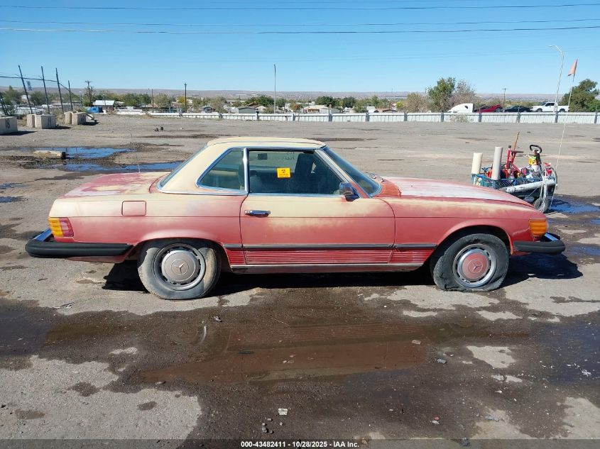 1976 Mercedes-Benz Sl-Class VIN: 10704412028800 Lot: 43482411