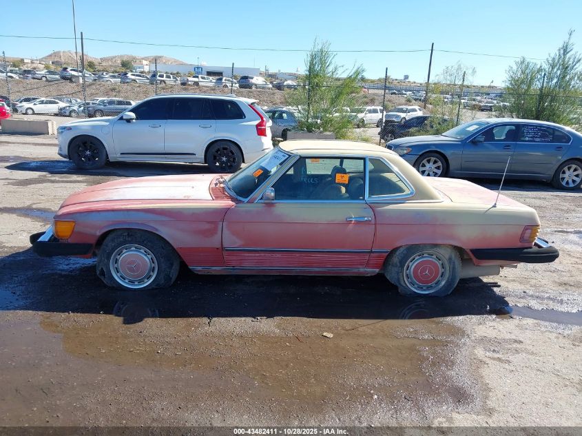 1976 Mercedes-Benz Sl-Class VIN: 10704412028800 Lot: 43482411