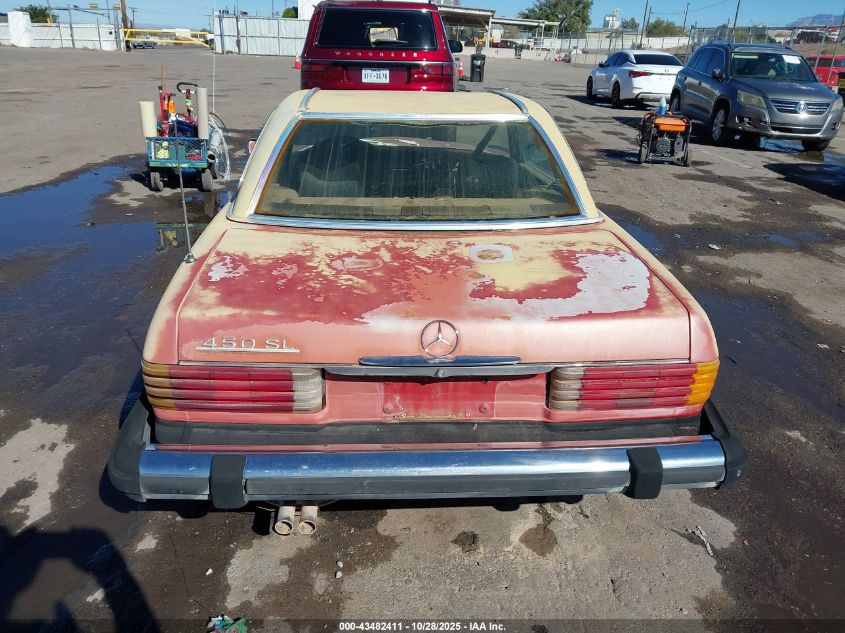 1976 Mercedes-Benz Sl-Class VIN: 10704412028800 Lot: 43482411