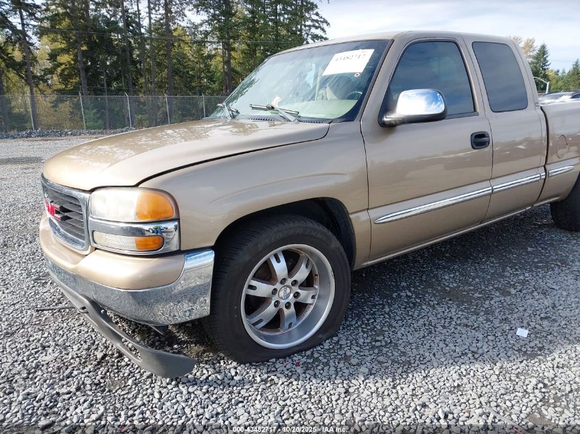 2001 GMC Sierra 1500 Sle VIN: 2GTEC19V111153980 Lot: 43482717