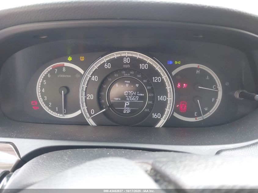 2016 Honda Accord Ex VIN: 1HGCR2F72GA180798 Lot: 43482837