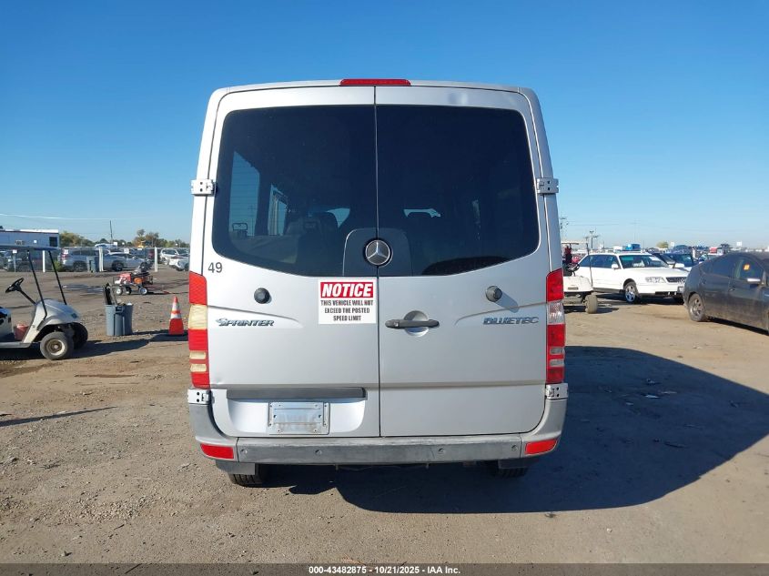 2013 Mercedes-Benz Sprinter 2500 Normal Roof VIN: WDZPE7CC7D5801192 Lot: 43482875