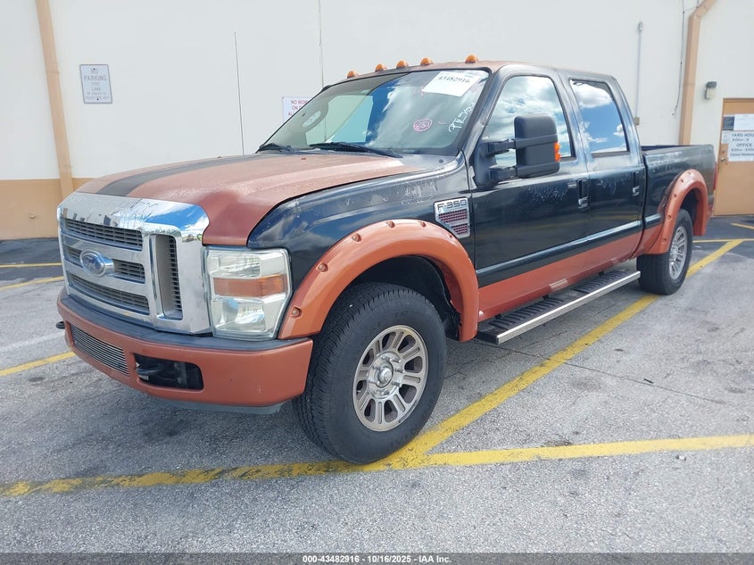 2008 Ford F-350 King Ranch/Lariat/Xl/Xlt black truck diesel 1FTWW30R18ED36618 photo #3