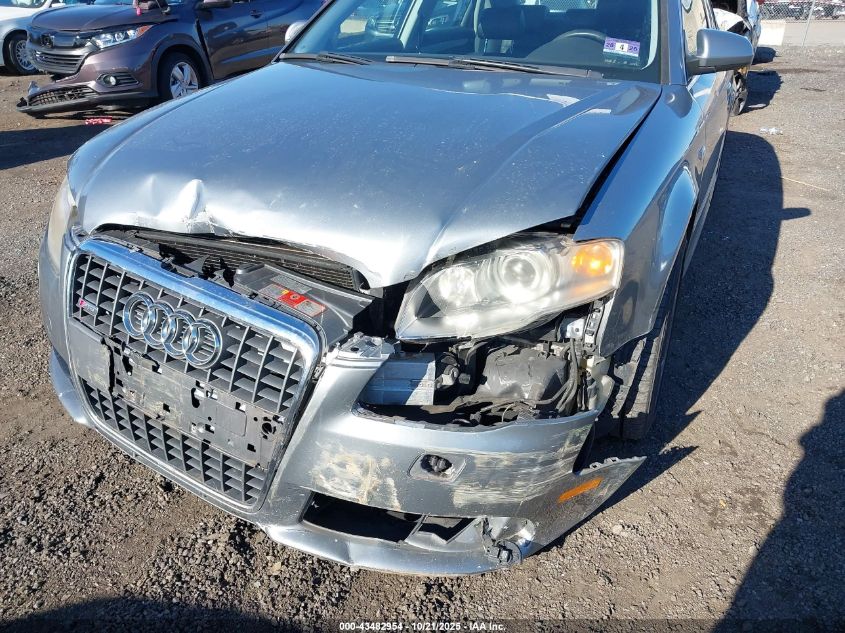2007 Audi A4 2.0T VIN: WAUEF78E37A193310 Lot: 43482954