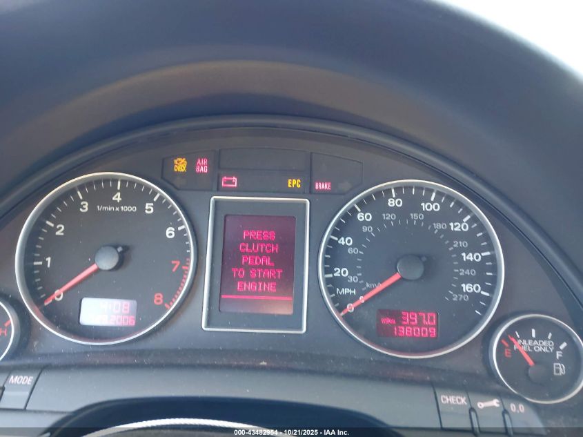 2007 Audi A4 2.0T VIN: WAUEF78E37A193310 Lot: 43482954