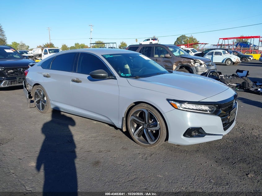 1HGCV1F40NA011145 2022 Honda Accord Sport Se auction photo 1