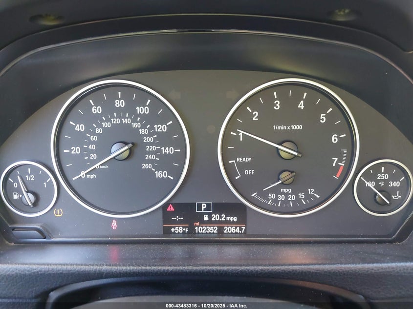 2014 BMW 320I WBA3B1C51EK134478