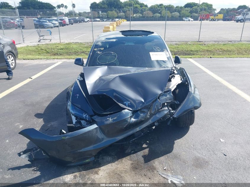 2025 Tesla Model 3 Long Range Rear-Wheel Drive VIN: 5YJ3E1EA1SF013401 Lot: 43483652