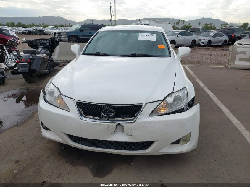 2007 Lexus Is 250 VIN: JTHBK262172046456 Lot: 43483655