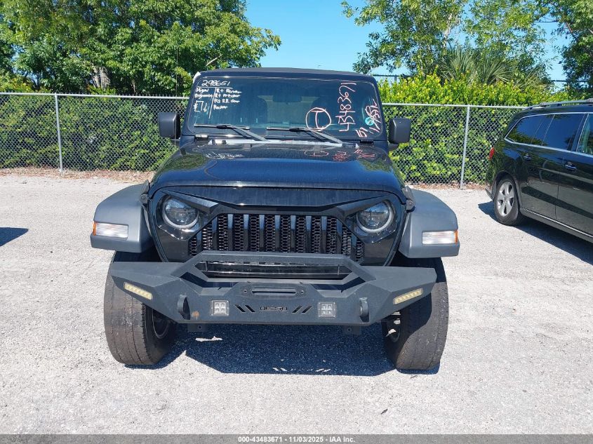 2018 Jeep Wrangler Unlimited Sport S 4X4 VIN: 1C4HJXDG5JW226243 Lot: 43483671