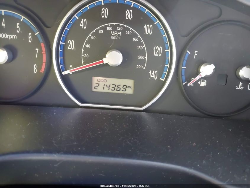 2009 Hyundai Santa Fe Gls VIN: 5NMSG13D19H299214 Lot: 43483749