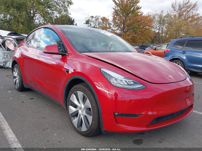 2021 TESLA MODEL Y LONG RANGE DUAL MOTOR ALL-WHEEL DRIVE - 5YJYGDEE9MF208671