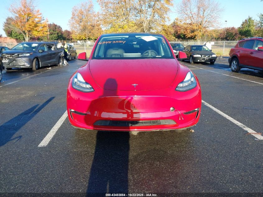 2021 Tesla Model Y Long Range Dual Motor All-Wheel Drive VIN: 5YJYGDEE9MF208671 Lot: 43483884