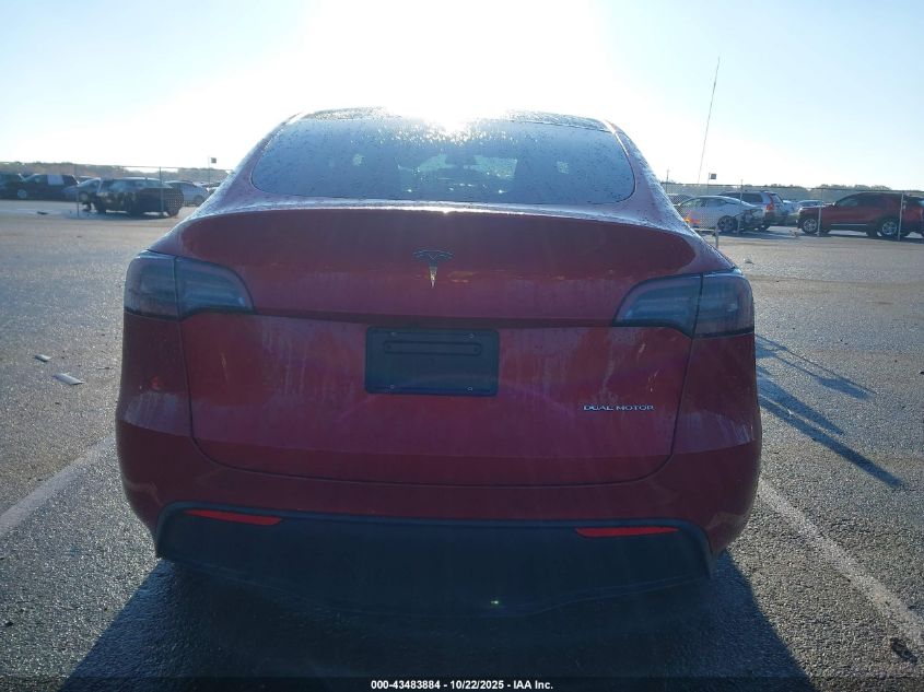 2021 Tesla Model Y Long Range Dual Motor All-Wheel Drive VIN: 5YJYGDEE9MF208671 Lot: 43483884