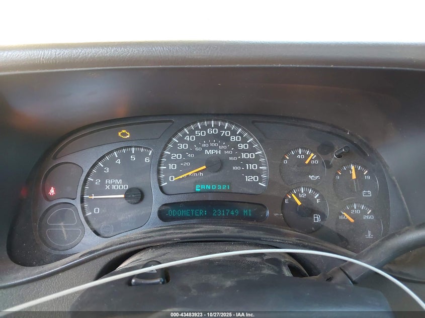 2003 Chevrolet Avalanche 1500 VIN: 3GNEK13T43G338231 Lot: 43483923