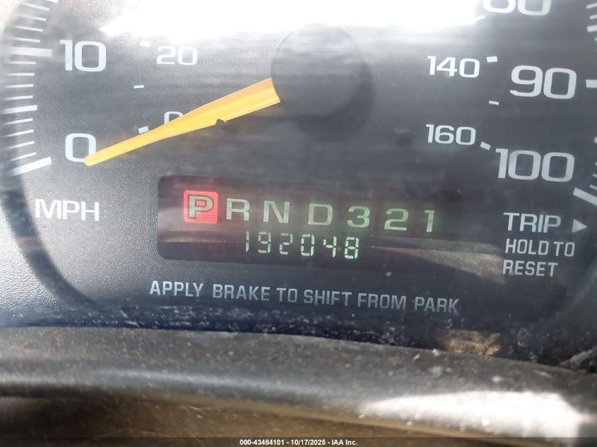 2001 Chevrolet Express VIN: 1GAHG39RX11195224 Lot: 43484101