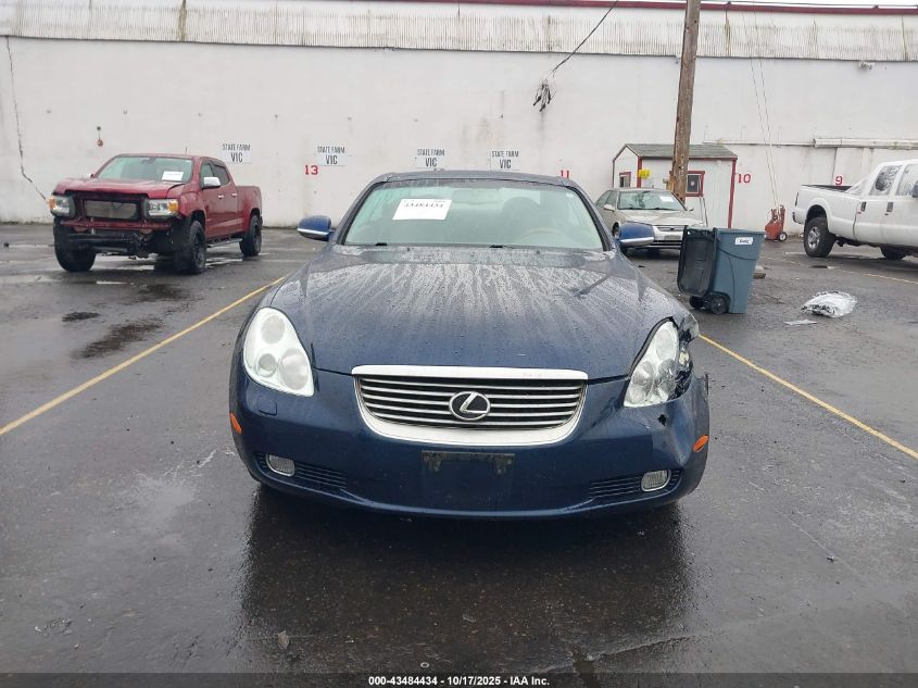 2002 Lexus Sc 430 VIN: JTHFN48Y620026553 Lot: 43484434