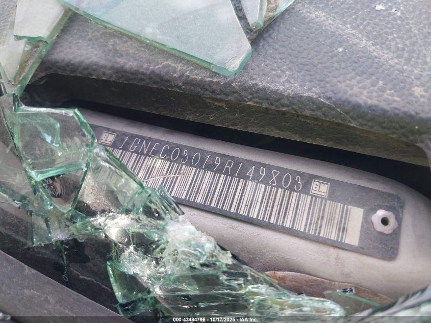 2009 Chevrolet Tahoe Police VIN: 1GNEC03019R149803 Lot: 43484796