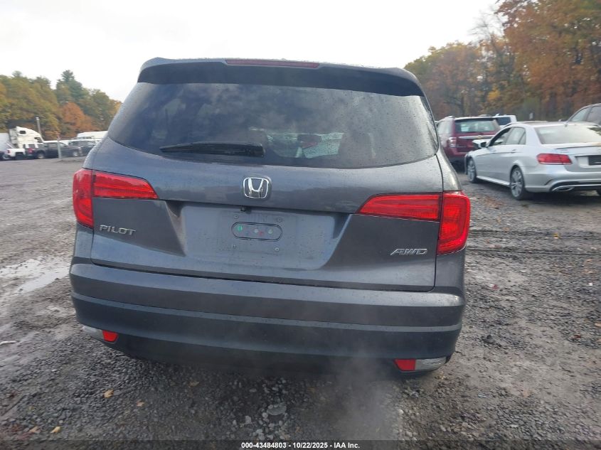 2016 HONDA PILOT EX-L 5FNYF6H59GB074386