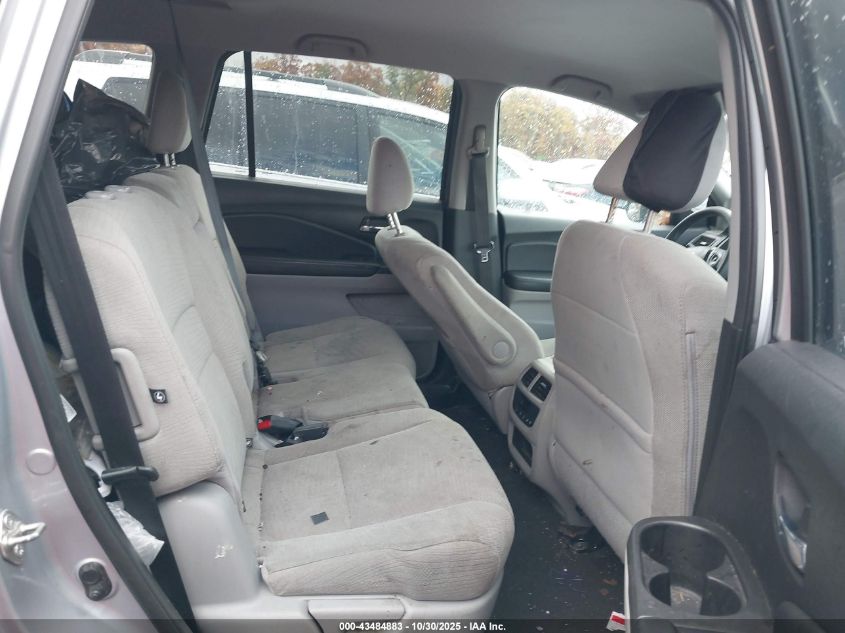 2017 Honda Pilot Ex VIN: 5FNYF6H35HB078581 Lot: 43484883