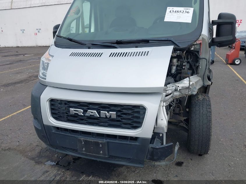 2021 Ram Promaster 2500 High Roof 159 Wb VIN: 3C6ERVDG0ME500471 Lot: 43485236