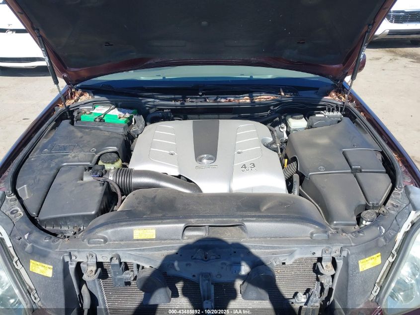 2005 Lexus Ls 430 VIN: JTHBN36F155028549 Lot: 43485892