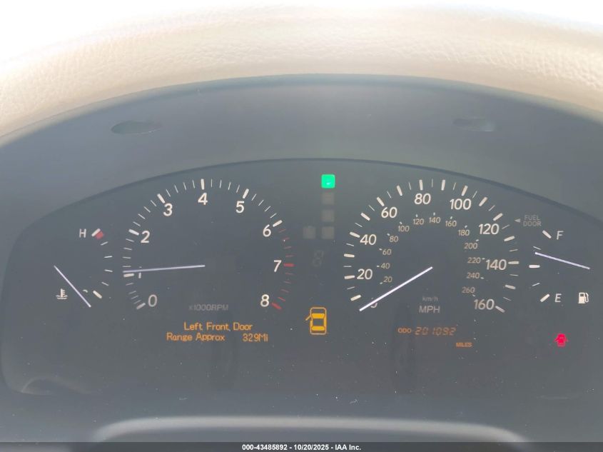 2005 Lexus Ls 430 VIN: JTHBN36F155028549 Lot: 43485892