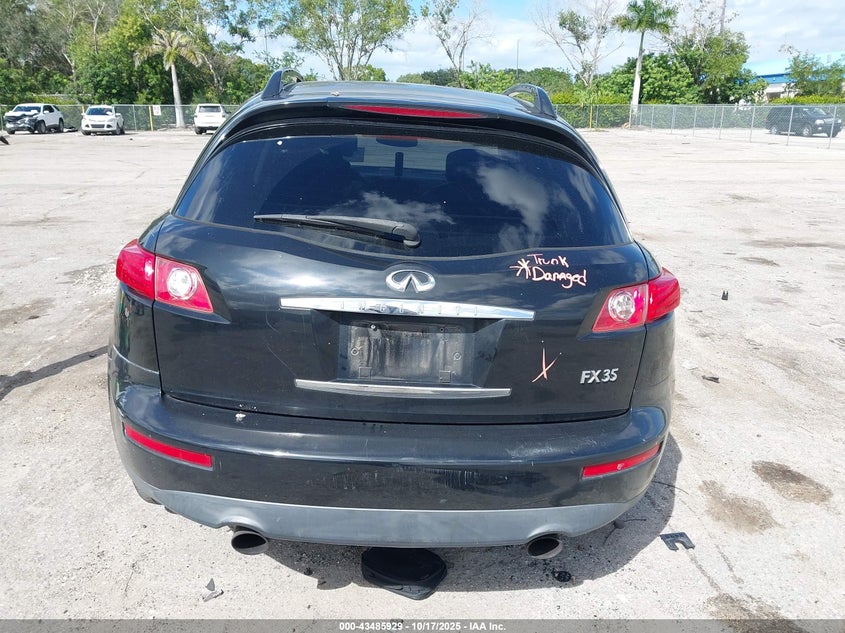 2005 Infiniti Fx35 VIN: JNRAS08W45X214821 Lot: 43485929