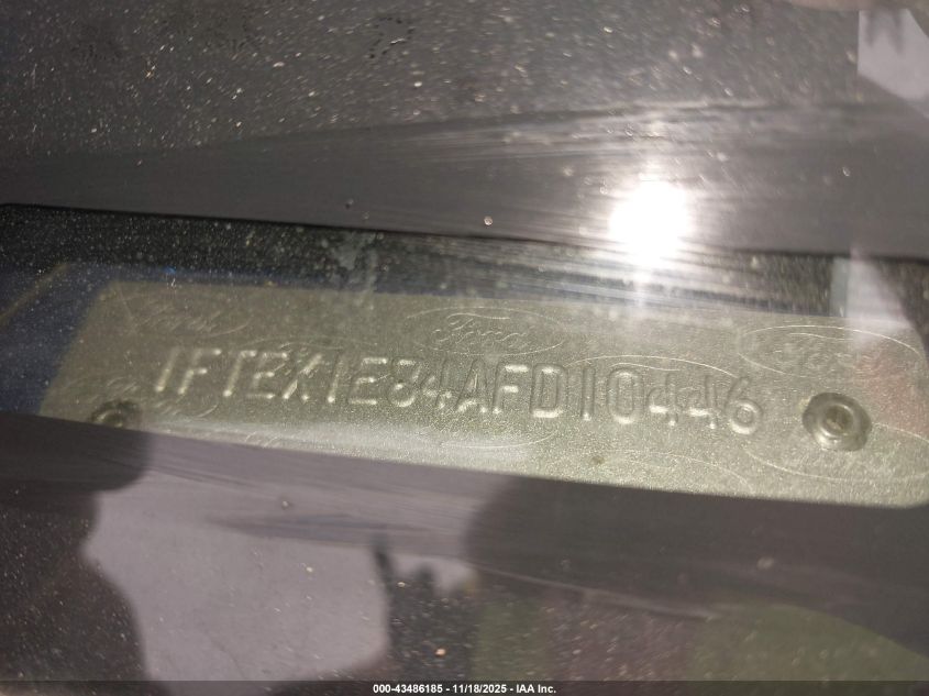 2010 Ford F-150 Stx/Xl/Xlt VIN: 1FTEX1E84AFD10446 Lot: 43486185