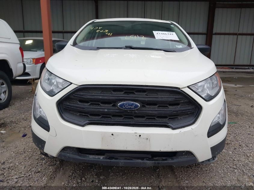 2021 Ford Ecosport S VIN: MAJ3S2FE8MC416751 Lot: 43486341