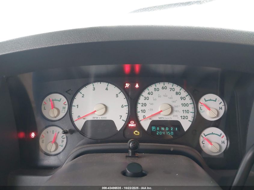 2006 Dodge Ram 1500 Slt VIN: 1D7HA18NX6J197905 Lot: 43486535