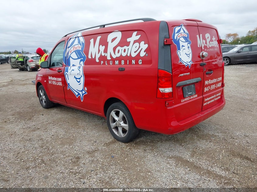 2017 Mercedes-Benz Metris VIN: WD3PG2EA2H3326717 Lot: 43486566