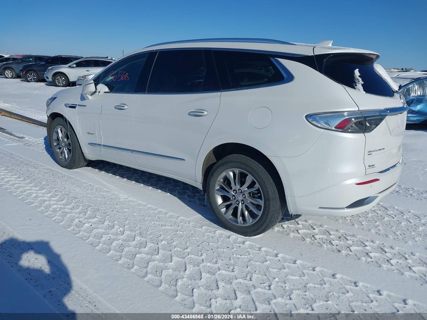 Vin: 5gaevckw8pj208384, lot: 43981511, buick enclave avenir awd 20233