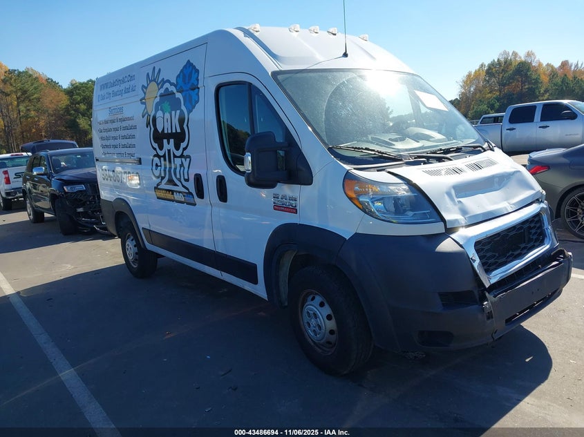2019 RAM PROMASTER 2500 HIGH ROOF 136 WB - 3C6TRVCG0KE539194