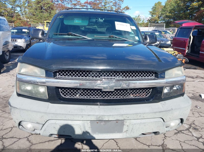 2002 Chevrolet Avalanche 1500 VIN: 3GNEK13T82G301245 Lot: 43486745