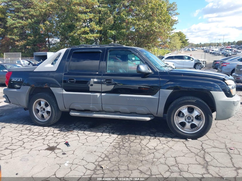 2002 Chevrolet Avalanche 1500 VIN: 3GNEK13T82G301245 Lot: 43486745
