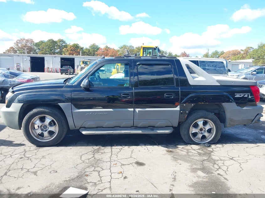 2002 Chevrolet Avalanche 1500 VIN: 3GNEK13T82G301245 Lot: 43486745