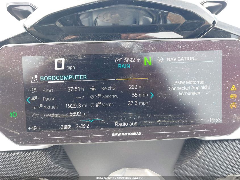 2024 BMW K1600 B VIN: WB10F6305R6K16060 Lot: 43486916