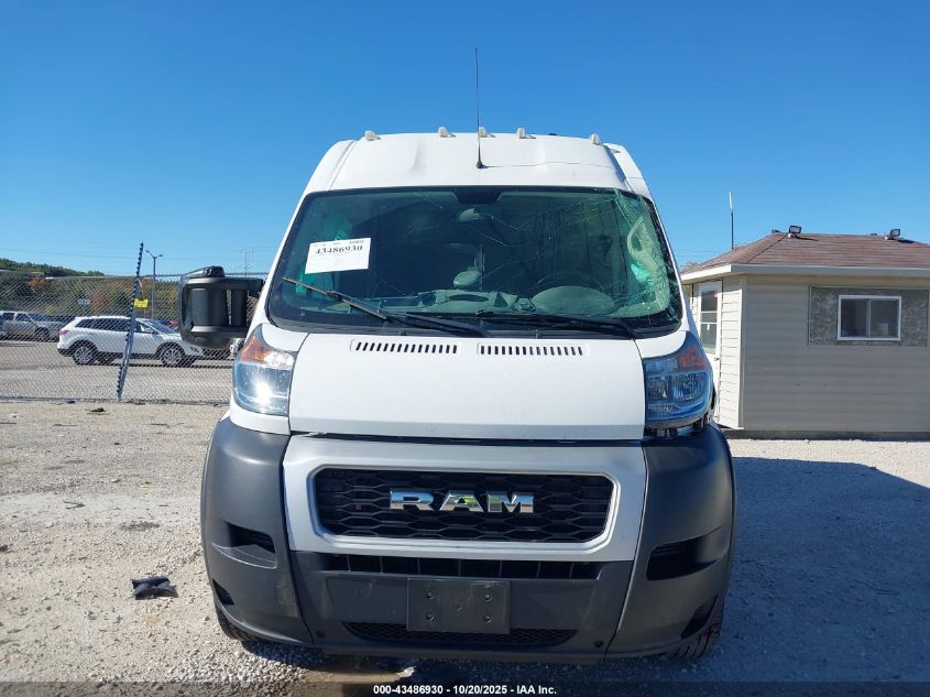 2019 Ram Promaster 3500 Cargo Van High Roof 159 Wb Ext VIN: 3C6URVJG6KE535870 Lot: 43486930