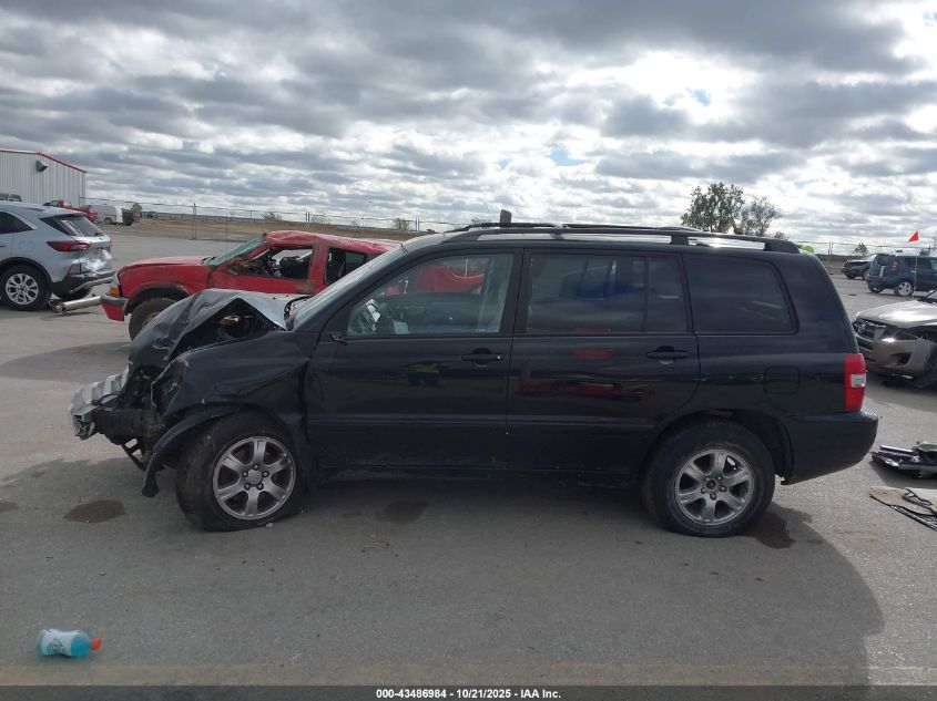 2006 Toyota Highlander V6 VIN: JTEEP21AX60170052 Lot: 43486984